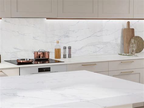 Statuario Vigaria quartz slab for countertops, walls, kitchen  .